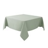 Biscaynebay Square Tablecloth 90x90 Inch-Sage Card Fabric Table Cover-Small Folding
