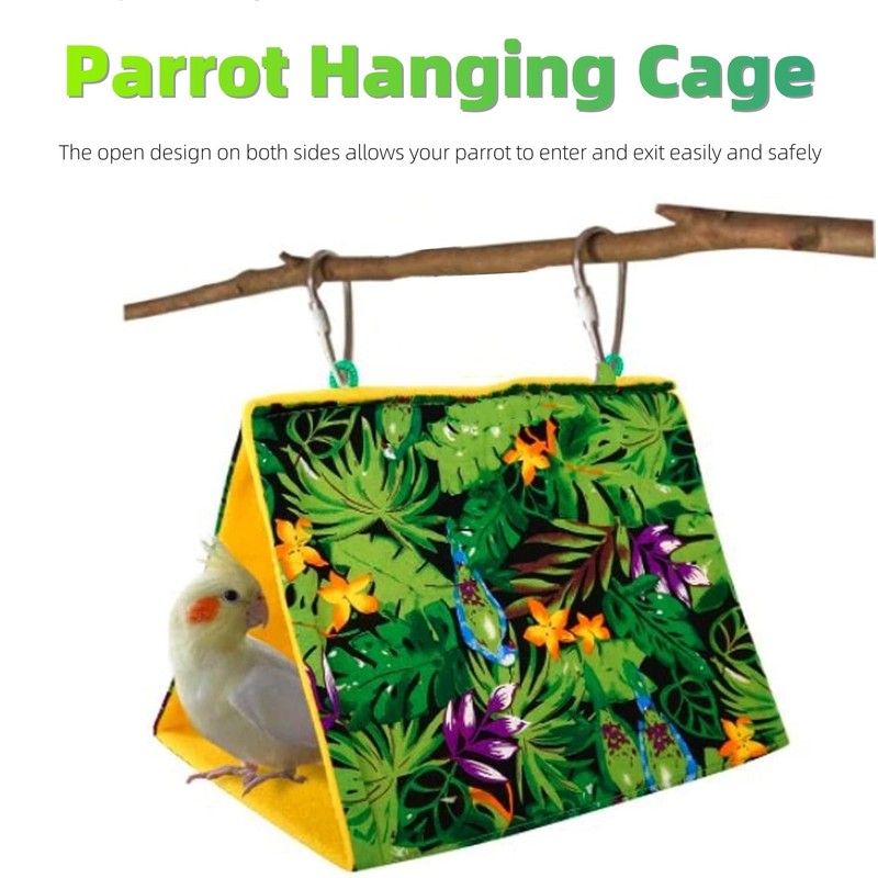 Kovcfon Parrot Hanging Cage Small Pet Warm Hanging Bed for