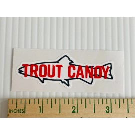Trout Canoy Fishing Gear Supplies Sticker 5in