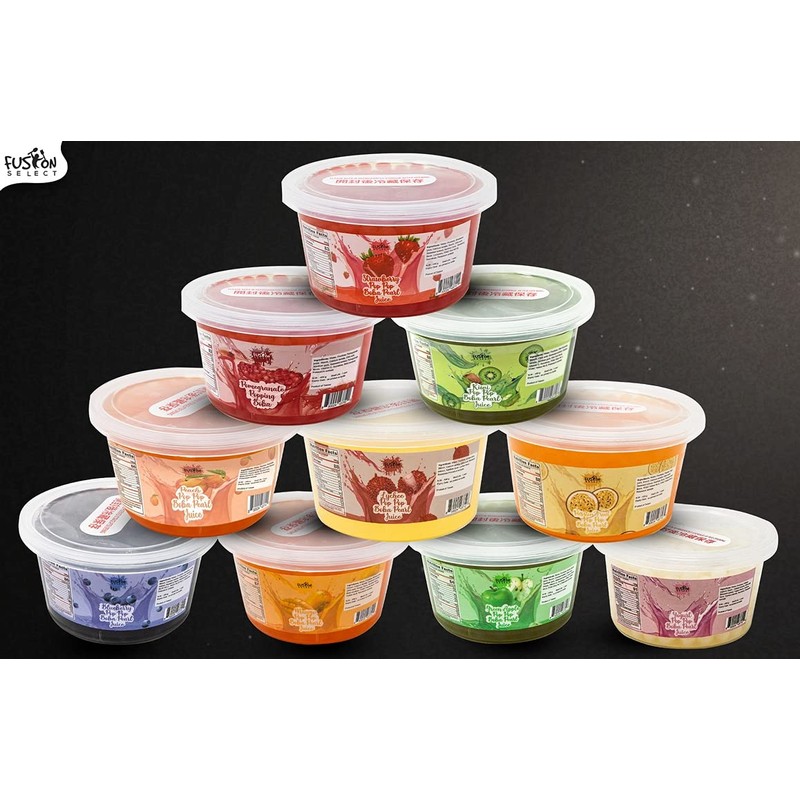 Fusion Select 6 Variety Flavors Bursting Bobaz Popping Bobaz Pearls