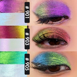 CHARMACY Multichrome 2 in 1 Cream Eyeshadow Stick, Waterproof Eye Brightener Highlighter Stick Makeup, High Pigmented, Smudge-Proof, Vegan & Cruelty-Free (SET1-901/903/905)