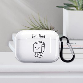 AirPods Pro / 3 / 1/2 Case, Air Pots Pro Pro / 1st / 2nd / 3rd Generation / 3rd Generation / 2nd Generation Case, Stylish, Cute, Clear, Charging, Funny, Puns, Earphones, Puns, Busakawa, Cute,
