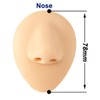 Nariz de Silicona para Práctica de Piercing con Base de