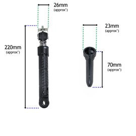 SPARES2GO Shock Absorber Suspension Legs Kit compatible with Hotpoint Washing Machine