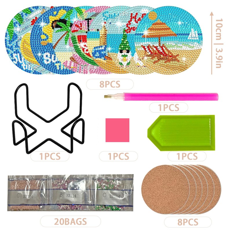 Diamond Art Coasters Diamond Painting Coasters Diamond Art Coasters Kits