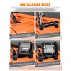 UNI-SHINE 2-Pack Hood Mounting Brackets for Light Bar Fit for
