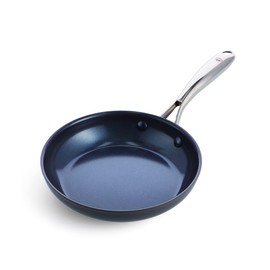 Blue Diamond Cookware Hard Anodized Ceramic Nonstick 8" Frying Pan Skillet, PFAS and PFOA-Free, Dishwasher Safe, Oven Safe, Durable, Even Heating, Metal Utensil Safe, Warp Control Base, Blue