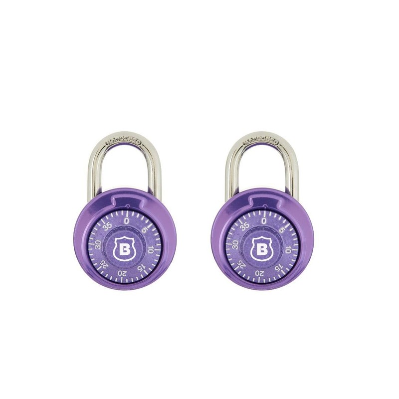Brinks 48mm Anodized Dial Combination Lock, 2 Pack - Available