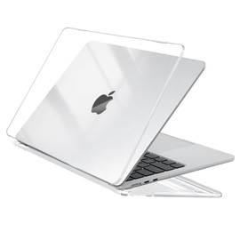 EooCoo Case Compatible with MacBook Air 13.6 Inch M2 A2681 with Touch ID, 2022 Release, Ultra-Thin, Smooth, Hard Shell Protective Case, Crystal Clear