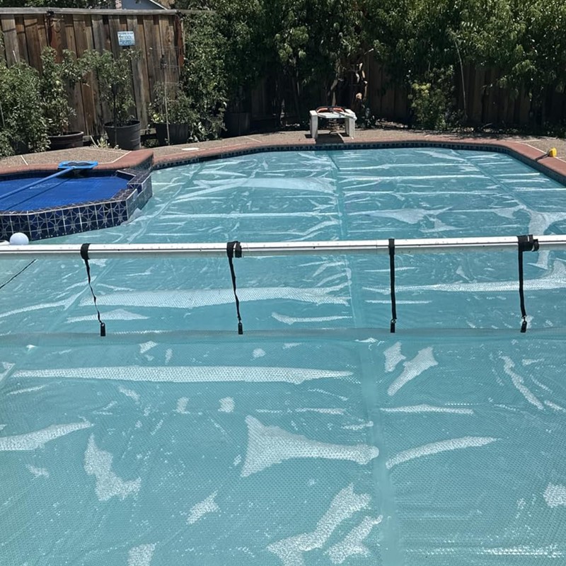 24 Pcs Pool Solar Cover Reel Attachment Kit, Inground Swimming