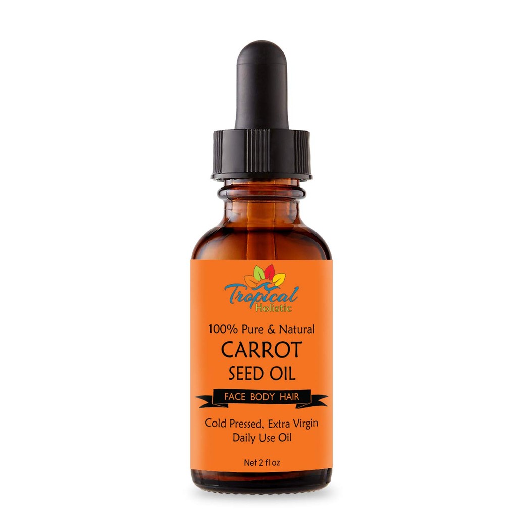 100% Pure Carrot Seed Oil 2oz - Premium Natural, Cold Pressed Unrefined Carrier Oil For Youthful, Radiant Skin, Face, Body & Hair-Dark Spot Treatment & Anti Wrinkle Repair, Brightening, Moisturizing