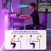 X-cosrack 33.5" Small Gaming Desk with LED Lights & Long