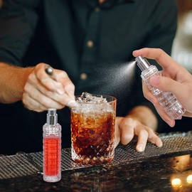 balacoo Cocktail Atomizer 1.01oz Fine-Mist Bitters Sprayer – Leak-Proof Refillable Glass Bottle for Travel Bartending & Home Mixology