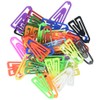 Baumgartens Plastiklips Paper Clips, Small, Smooth, Assorted Colors, 1,000/Box