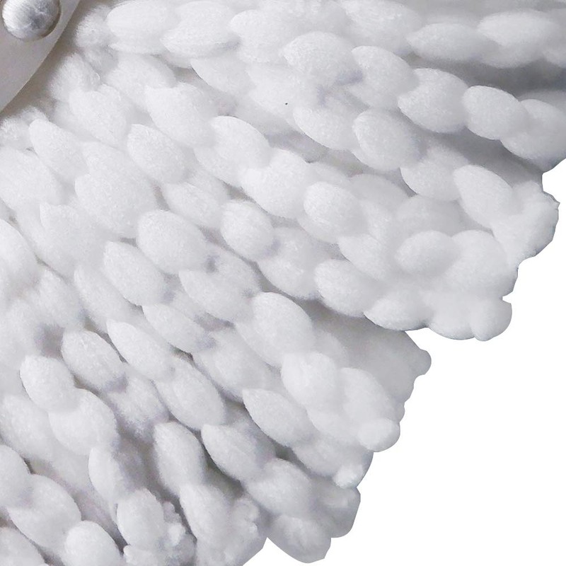 4 Pack Microfiber Spin Mop Replacement Head，Round Shape Standard Size