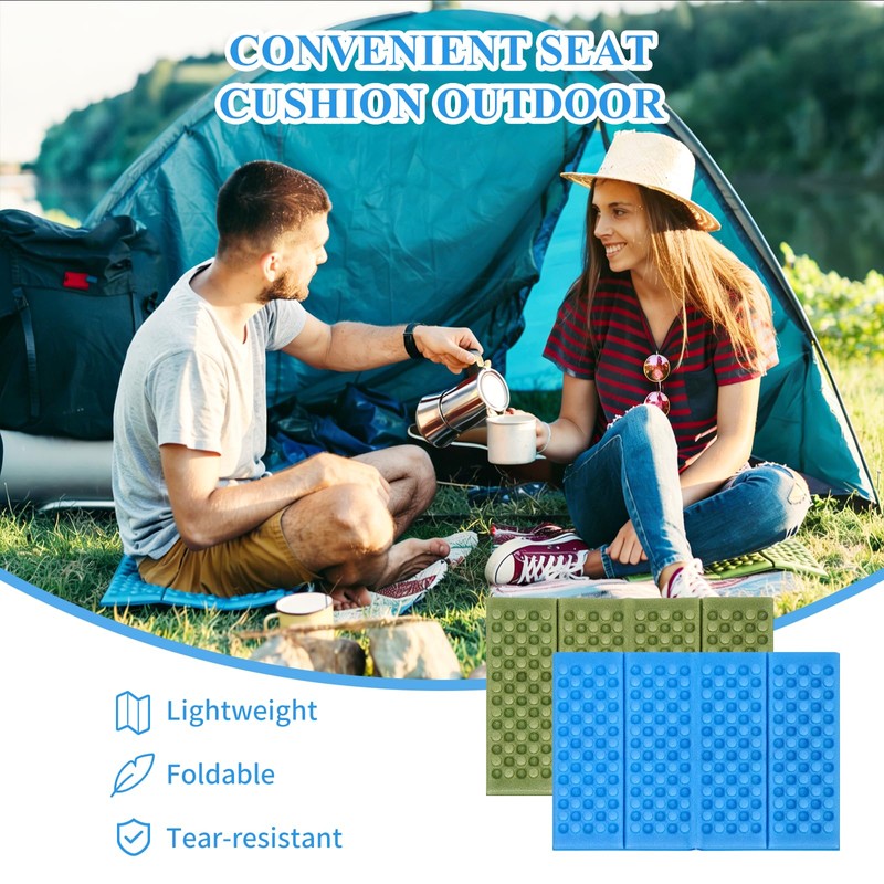 Laurraine 2Pcs Folding Sit Mat, XPE Foam Ultralight Portable Seat