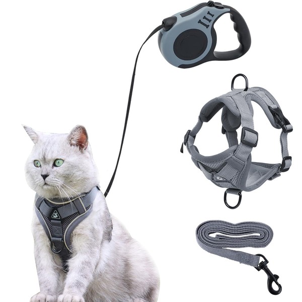 Cat Harness and Lead Set, Kitten Harness with 5m/16.4 Ft