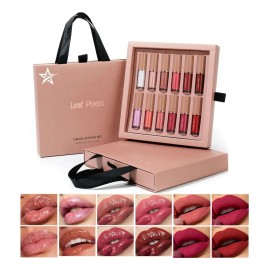 12 Colores Labiales Mate Larga Duracion Pintalabio 12 Colores