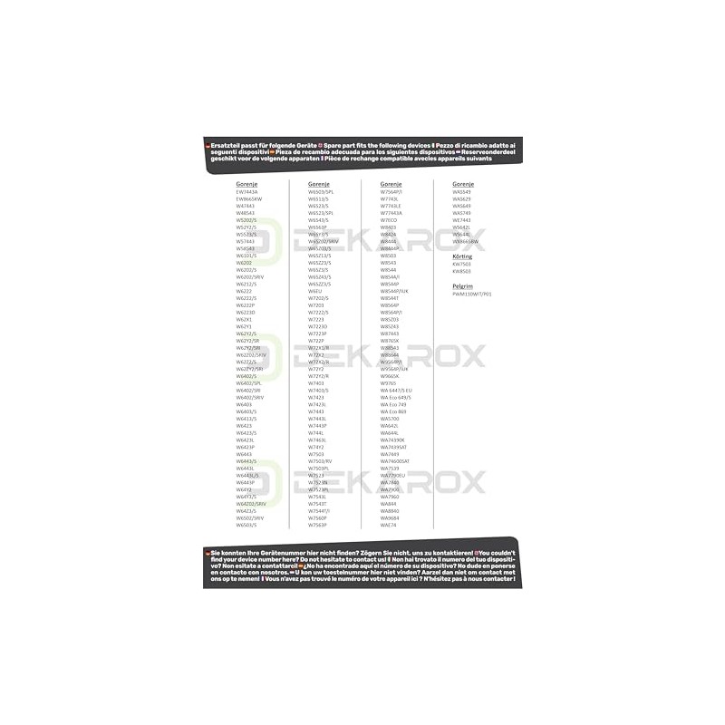DEKAROX Door Handle 105 x 84 x 24 mm for