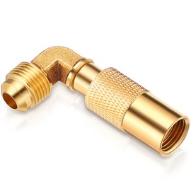 Zhengmy 3/8 Inch Rv Quick Connect Adapter Conversion Fitting Elbow Compatible with Blackstone 17 and 22 Inch Propane Gas Tabletop Camping Grill