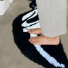 Skull Knife Carpet Horror Scary Scream Bedside Rug Wear Resistant