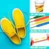 FEQO 30 Pairs of Shoelaces Flat Colourful Shoelaces Elastic Shoelaces