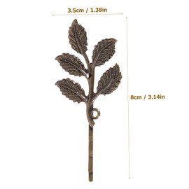 PACKOVE 10PCS Retro Leaf Hair Clips Vintage Bobby Pins for Women and Elegant Bronze Hair Ornaments for Parties Weddings and Everyday Styles