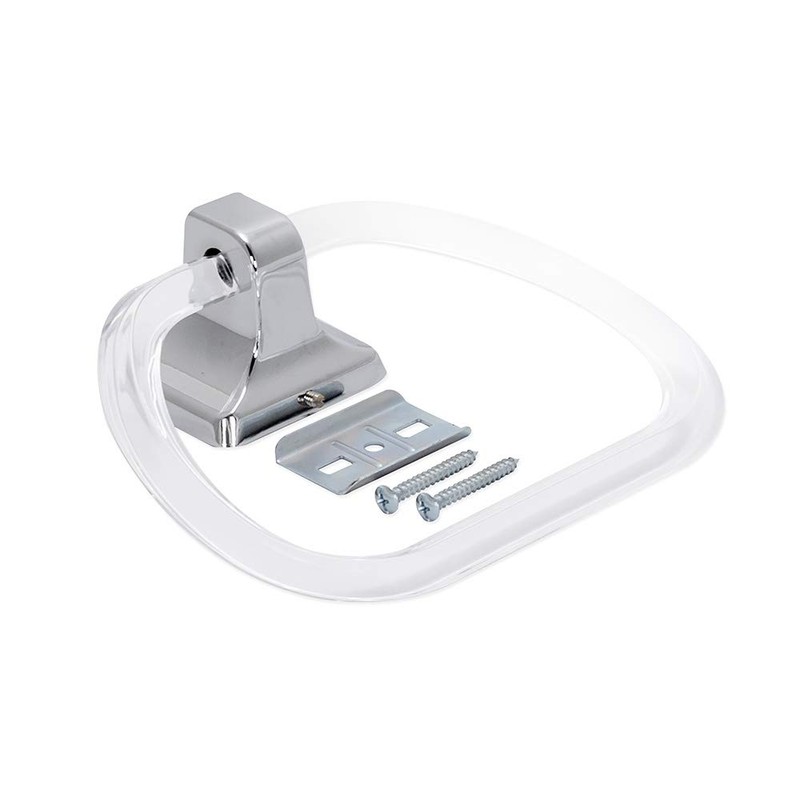 EZ-FLO 15232 Bathroom Towel Ring with Concealed Screw, Chrome