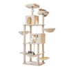 Taoqimiao 76-Inch Cat Tree Cat Tower for Indoor Cats, Plush
