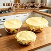 2-Pack Beeswax Bread Bags & 3 Wraps for Sourdough &
