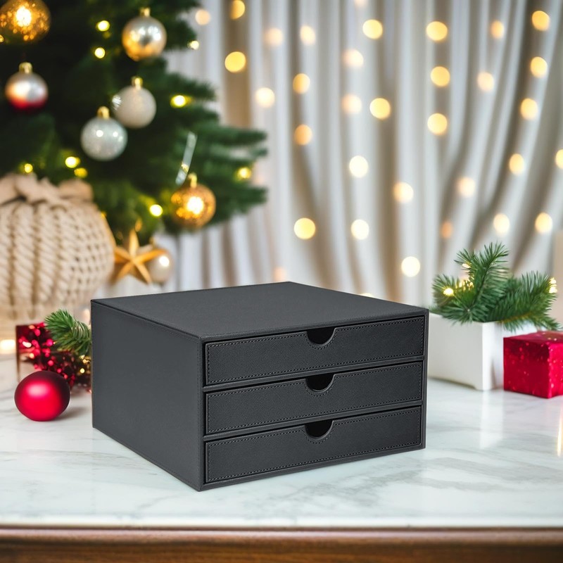 UnionBasic Document Organizer, 3-Drawer File Cabinet Document Storage Box, Office