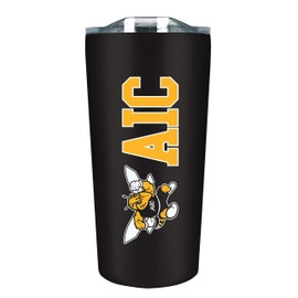 The Fanatic Group American International College Double Walled Soft Touch Tumbler, Design-1 - Black