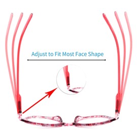 Yuluki 5 Pack Reading Glasses Blue Light Blocking for Women，Fashion Ladies Computer Readers with Spring Hings,Anti Glare/Eyestrain Eyeglasses 2.25