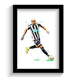 The Football Print Room NEWCASTLE UNITED | JOELINTON | FRAMED ILLUSTRATION PRINT POSTER