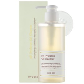 KSBC HYGGEE pH Hyaluron Gel Cleanser - Hyaluronic Acid Hydrating Face Wash - pH Balancing Formula for All Skin Types - Hypoallergenic Mild Makeup Cleansing Gel (6.76 fl.oz.)
