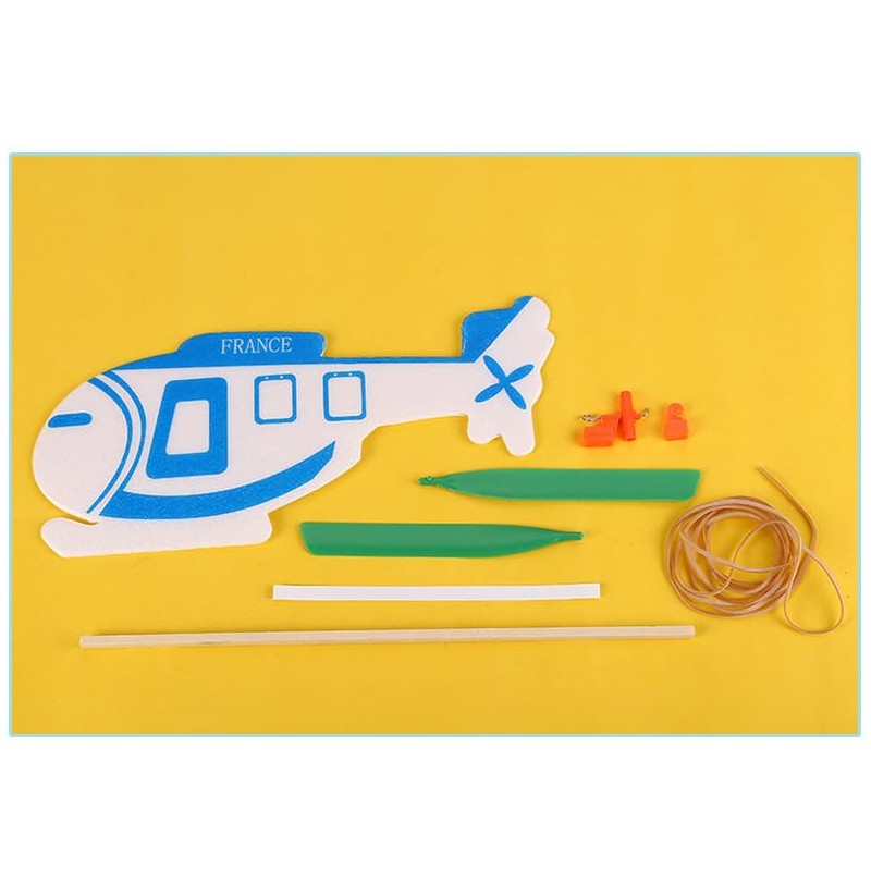 ieron Rubber Band Helicopter 3 Pack Elastic Band Aircraft for