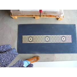 Decorative Panels Border Morocco Wood 15 cm Width / 2 Pieces Each 100 x 15 x 0.3 cm