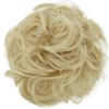 CAISHA Large Hairpiece Scrunchy Instant Updo Curly Messy Bun Platinum