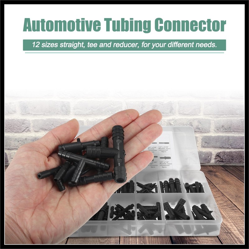 Hihaha 113 Pcs Automotive Vacuum Hose Connector Assortment Kit Durable