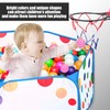 1 Pop-Up Ball Pool, 1 Basketball Hoop with 2 Suction