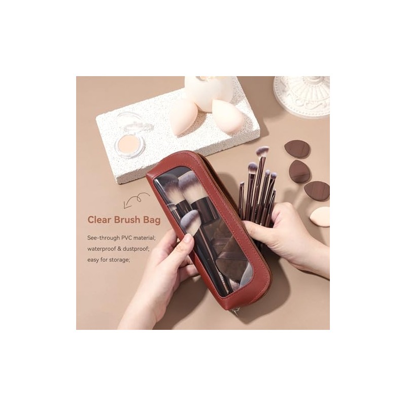 MAGEFY Set de Brochas para Maquillaje de 10 Piezas con