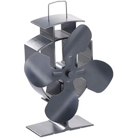 Carlo Milano Fireplace Fan:Powerless Stove Fan with 4 Fan Blades for 60-350°C (Stove Fan without Electricity, Fans)