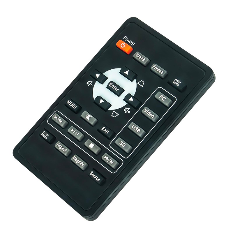 AULCMEET Replacement Remote Control for Viewsonic Projector PLED-W200 PJD5112 PJD5122