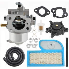 AUTOKAY 15003-7036 15003-7033 Carburetor for Kawasaki FH451V FH451V-DS05 FH500V-AS38 Engine with Fuel Pump and Fuel Filter