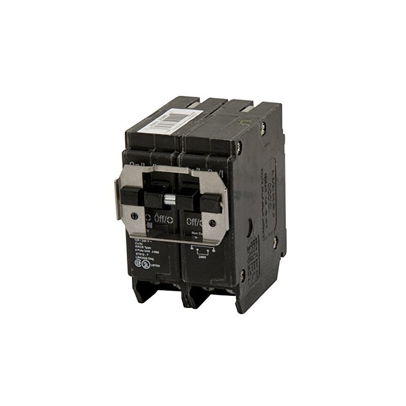 Eaton BQC250250 Breaker, 50/50A, 1/2P, 120/240V, 10 kAIC, CTL Quad,