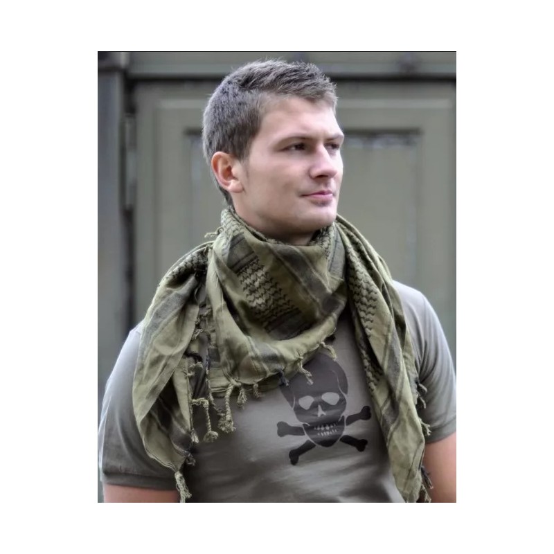 TechMel Pashmina Shemagh Bufanda Arabe Tactica Militar Cafe