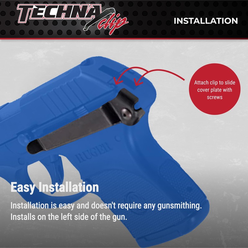 Techna Clip Concealment System for Ruger LCP .380 ACP Pistols
