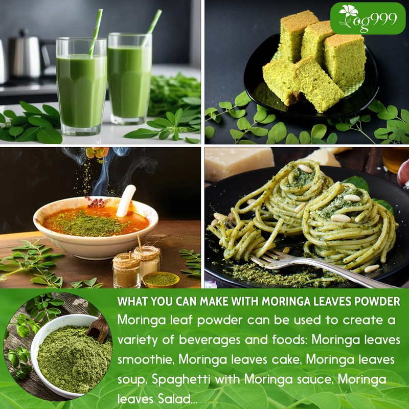 TOG999, Premium 8oz Moringa Leaf Powder, 100% Natural and Pure