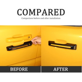 TOYCIDFG Exterior Door Handle Cover Trim Compatible with Ford Maverick 2022 2023 2024 2025, ABS Car Decoration Accessories (Black - 4 pcs)