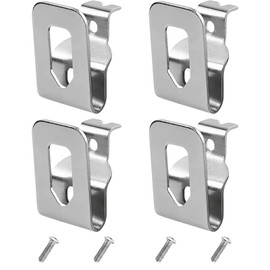 4 Pcs Replacement Belt Clips for Drill Drivers - Stainless Steel Belt Hooks Clips Compatible with Dewalt 20V Drills Tools Cordless Power Tools Waist Buckles(Silver)
